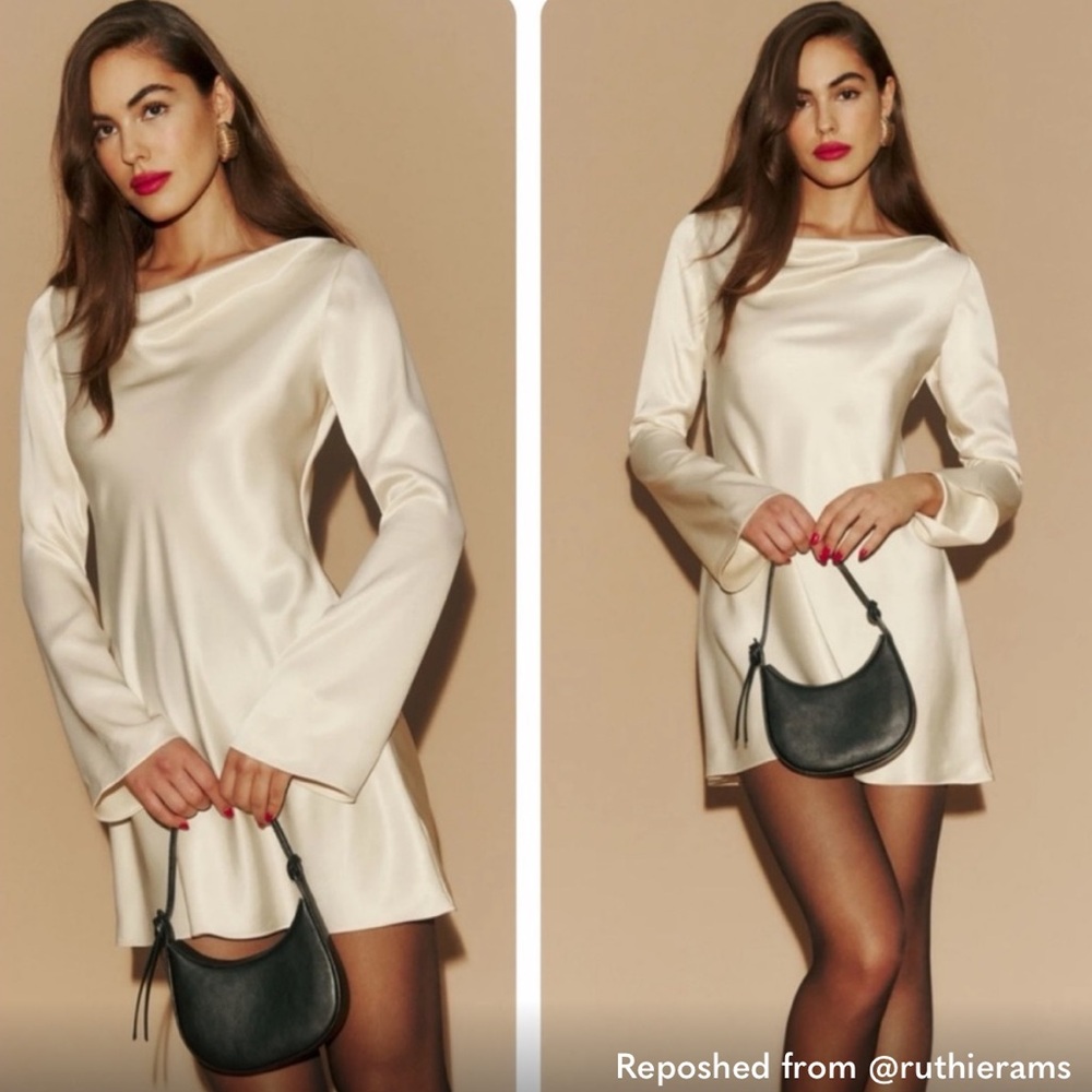 Reformation Pike Satin Dress